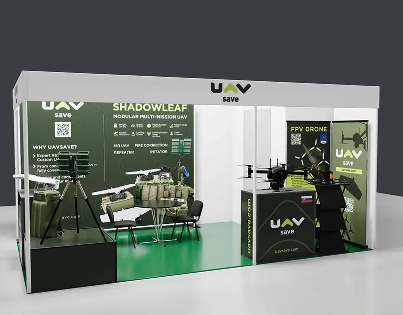 3D exhibition stand design and visualization. project cover