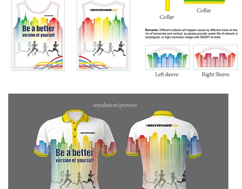 Development of a print on T-shirts project cover