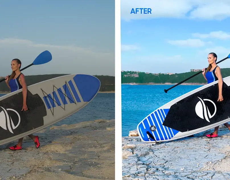 Color correction and photo retouching project cover